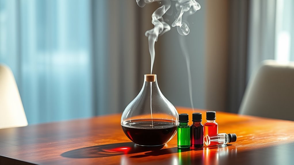 pure undiluted essential oil diffusion