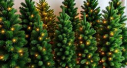 realistic pre lit christmas trees