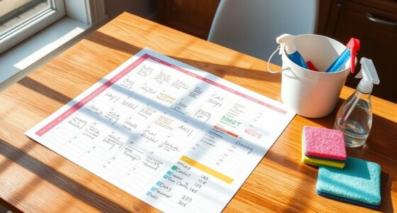 regular cleaning routines