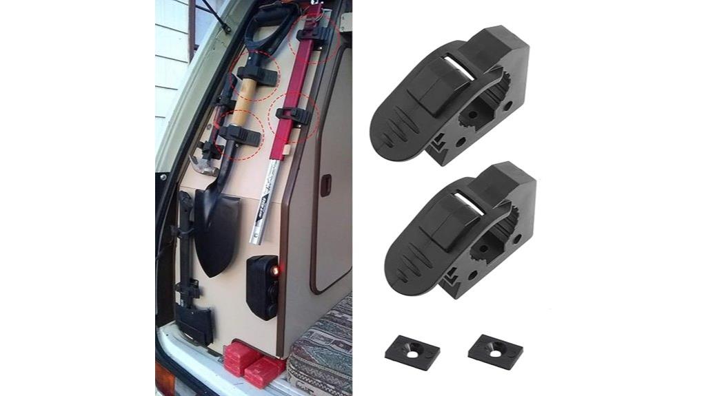 roof rack shovel mounts