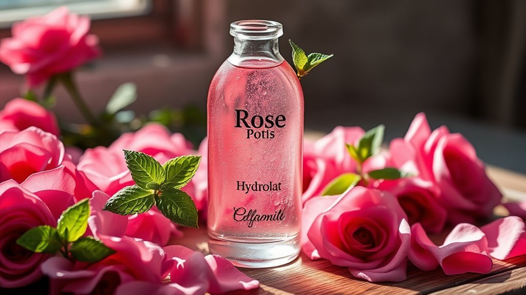 rose hydrolat hydrates and soothes