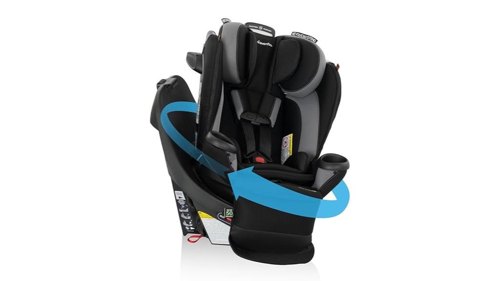 rotatable extendable car seat