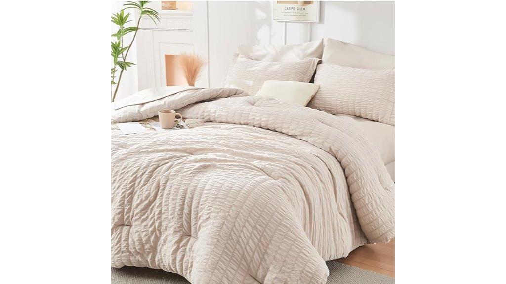 seersucker 7 piece comforter set
