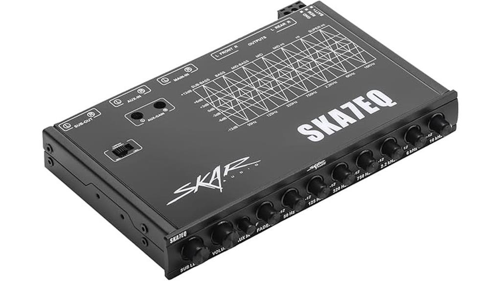 seven band equalizer with aux