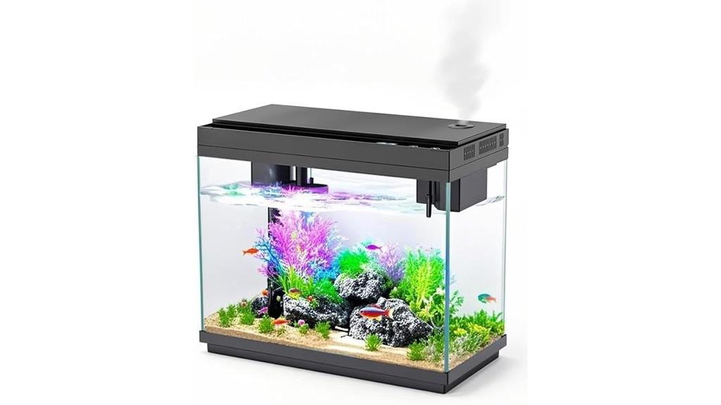 silent colorful compact aquatic setup