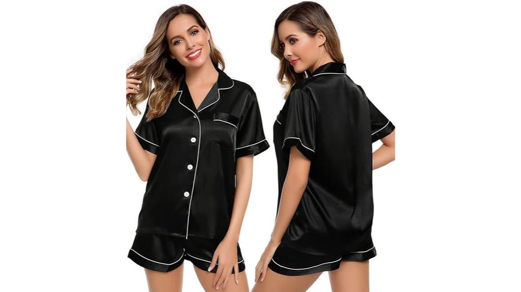 silk satin sleepwear set