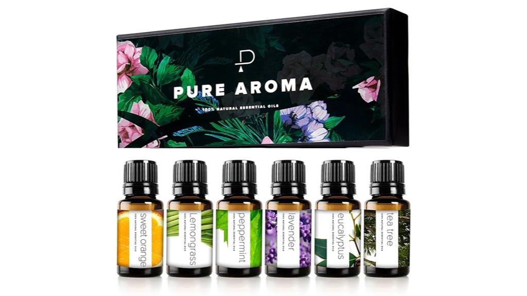 six 10ml essential oils