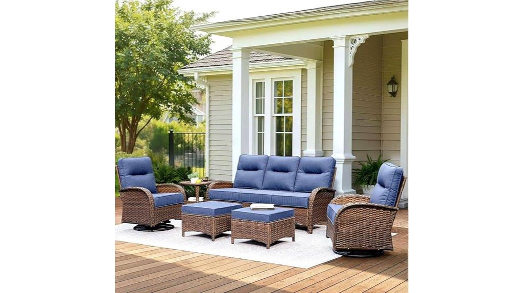 six piece patio furniture