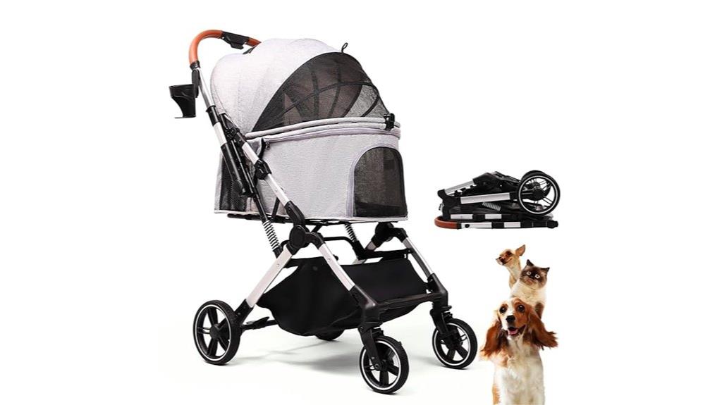 small pet stroller capacity
