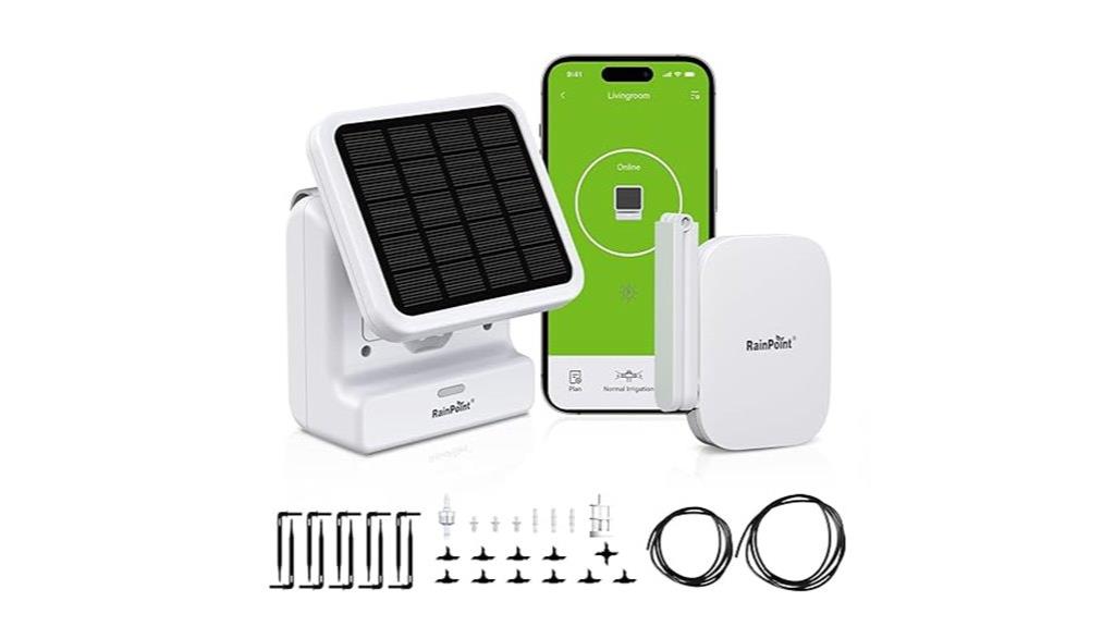 smart solar garden watering