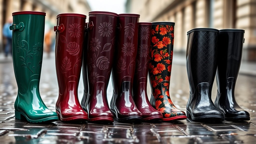 stylish durable rain boots
