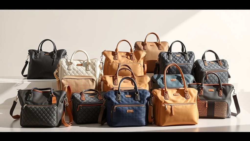 stylish functional diaper bags