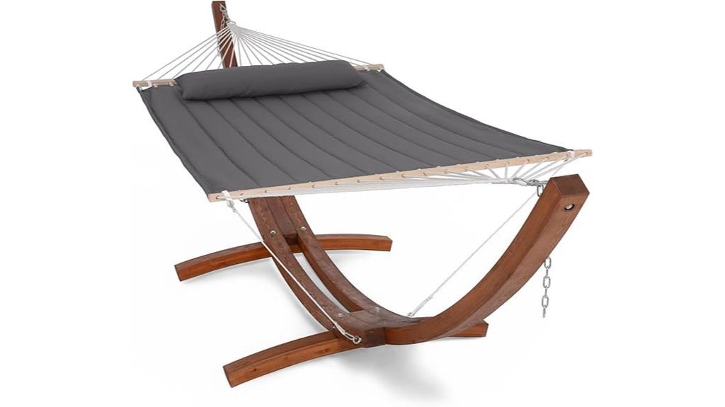 suncreat wooden hammock stand