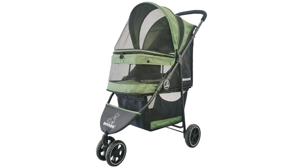 three wheeled pet stroller