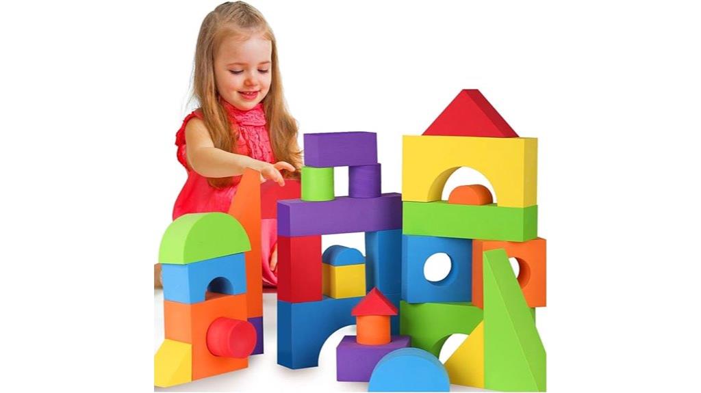 toddler sized foam building blocks