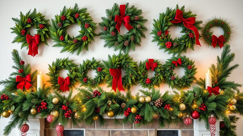 top wreaths and garland sets