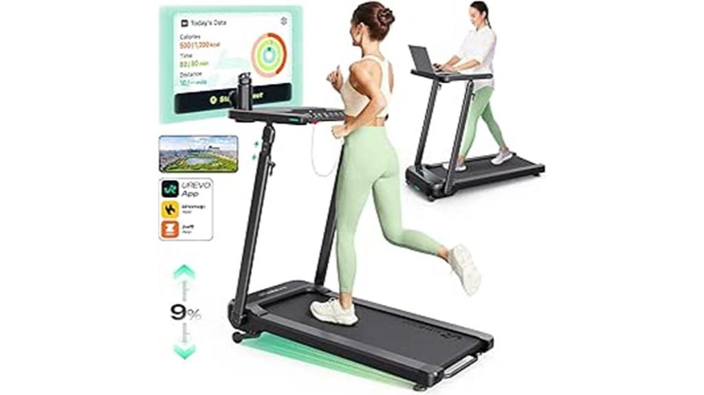 treadmill with desk workstation