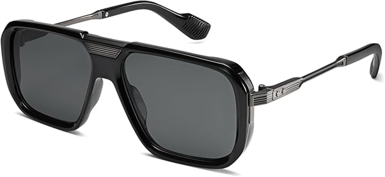 trendy gold square shades