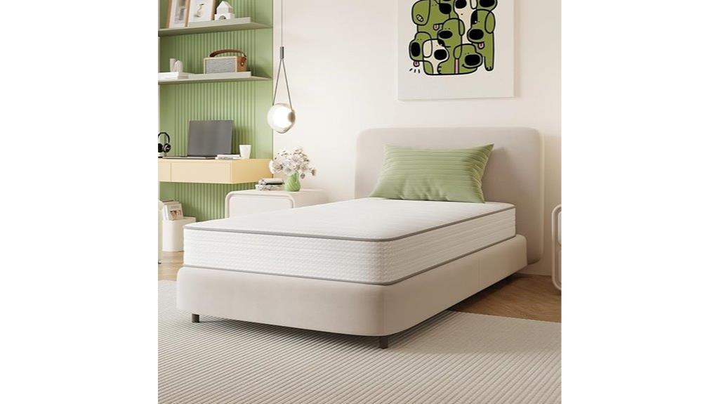 twin hybrid mattress with coils