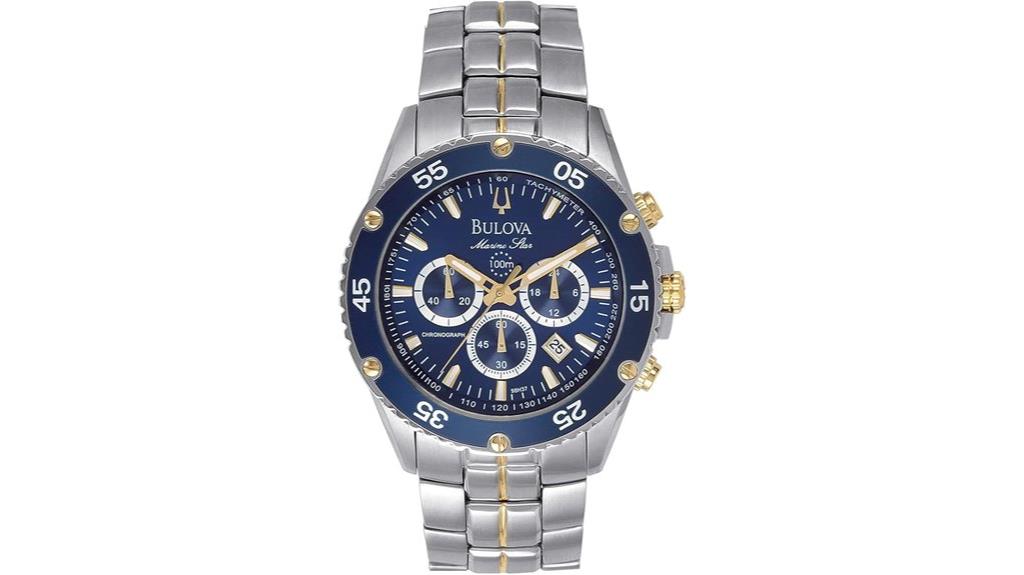 two tone marine chronograph