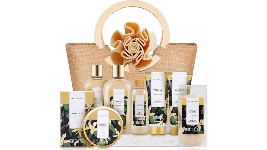 vanilla bath gift set
