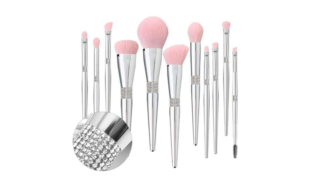 vegan silver glitter brush