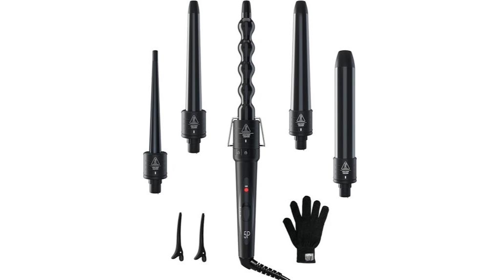versatile 5 in 1 curling wand