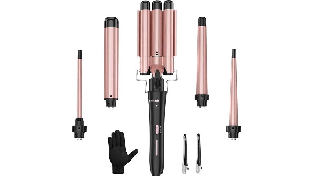versatile curling wand kit