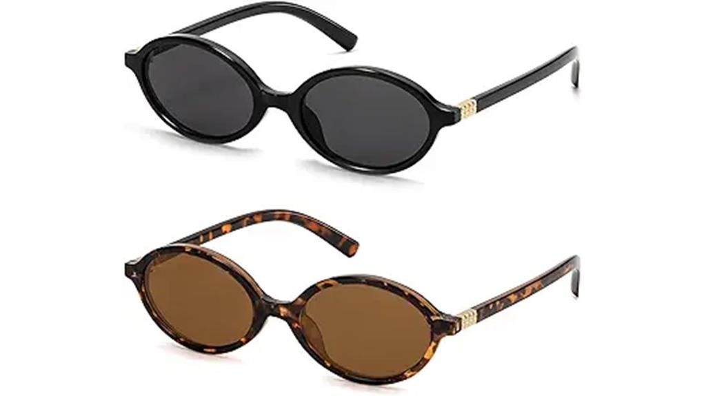 vintage oval y2k sunglasses