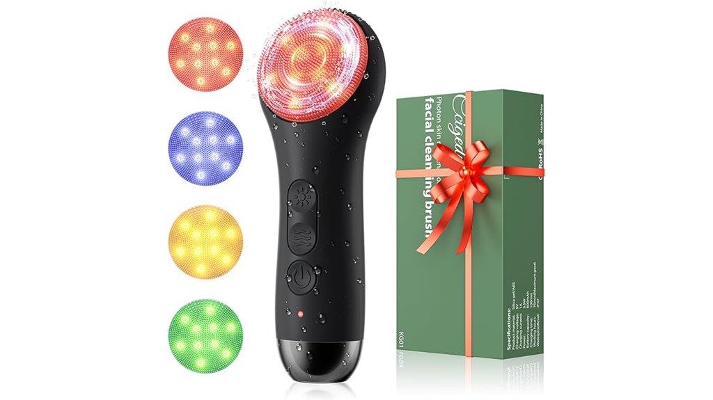 waterproof led facial brush