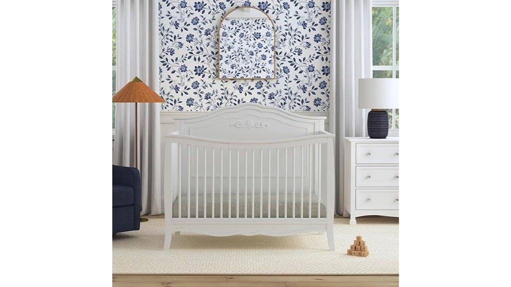 white greenguard gold convertible crib