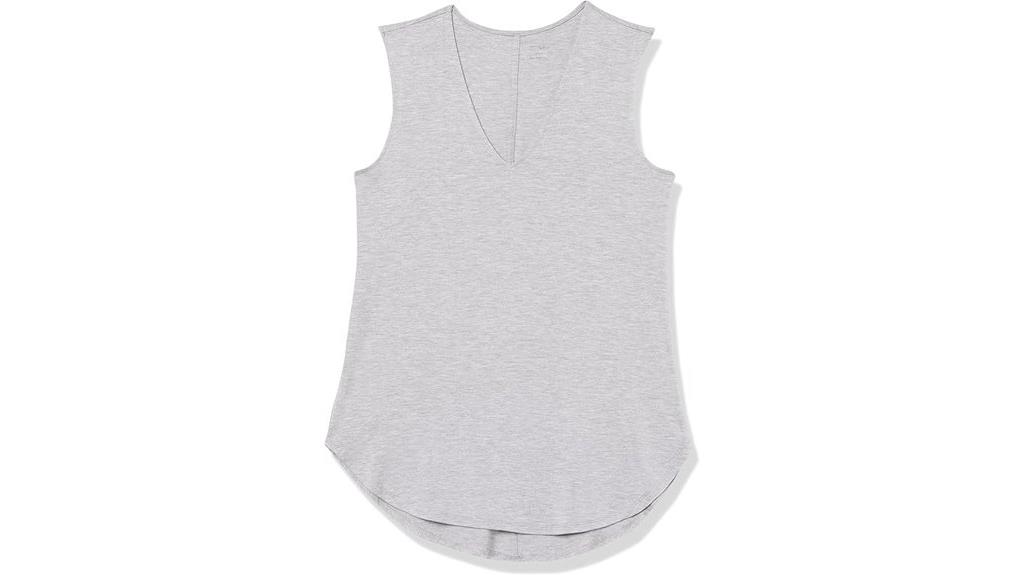 women s jersey v neck tank