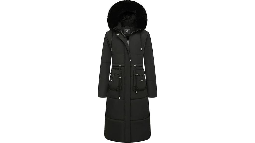 women s long winter puffer coat