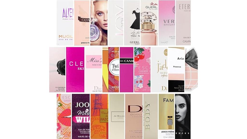 women s perfume sample set