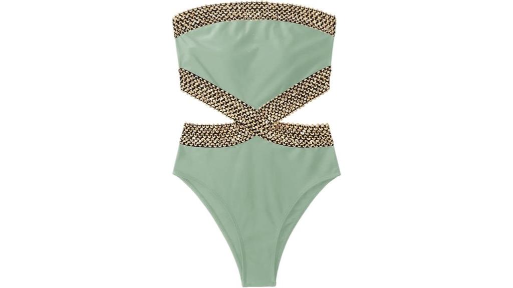 women s strapless swimsuit