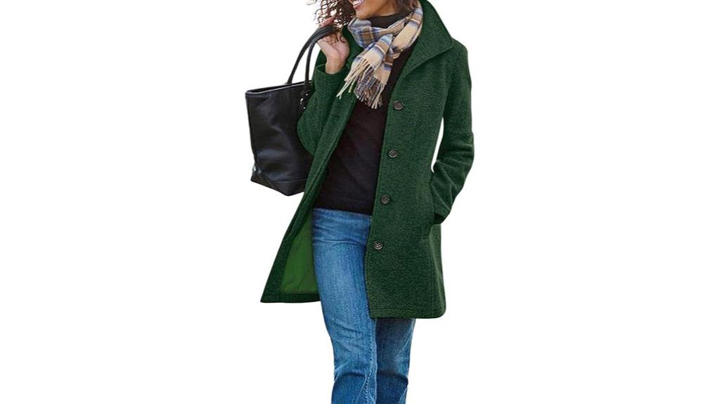 women s wool blend coat