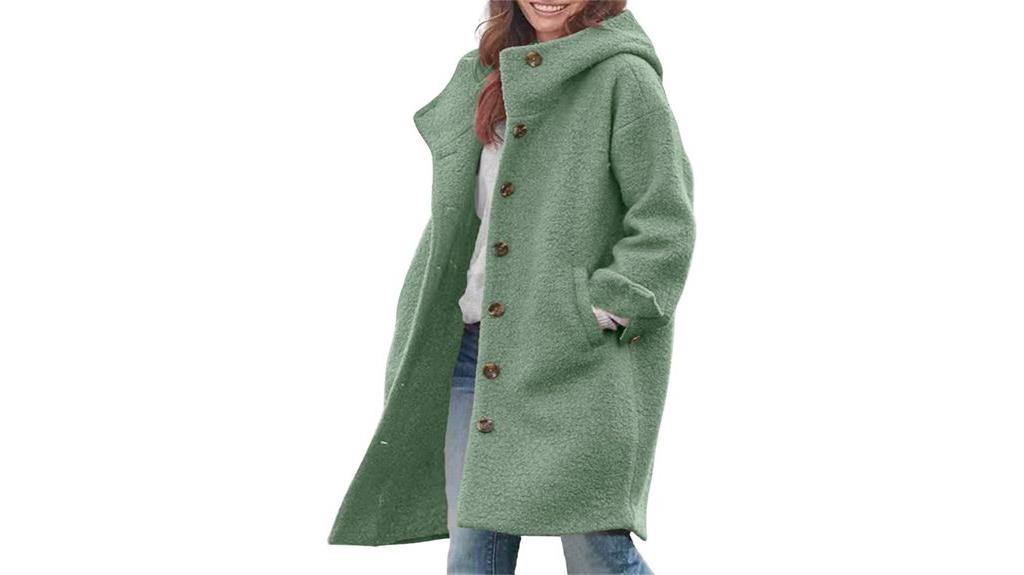 women s wool coat hood