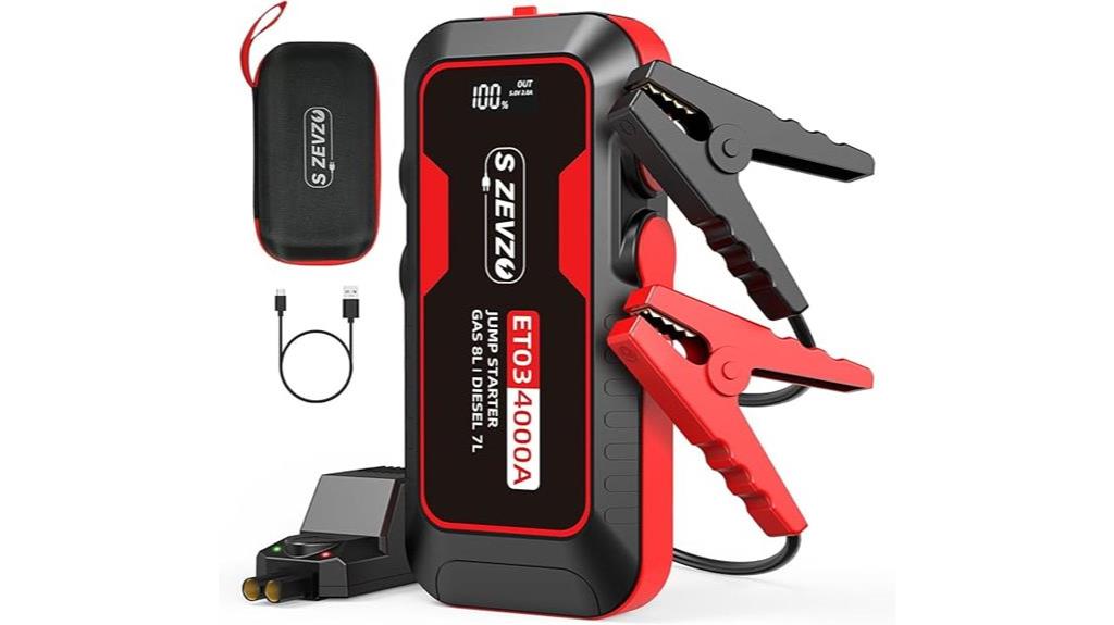 zt03 4000a jump starter