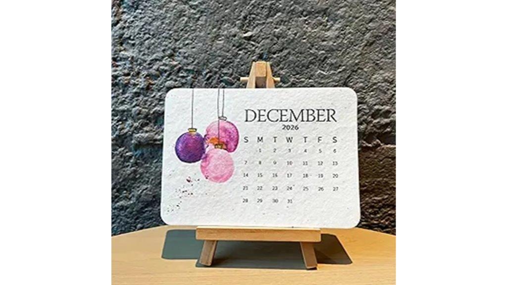biodegradable seed calendar