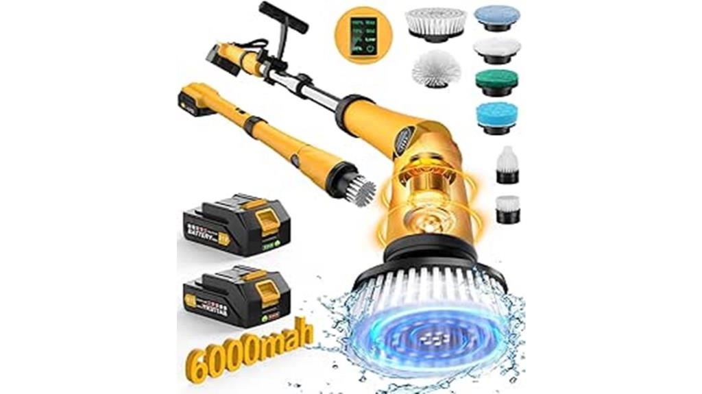 electric scrubber with display