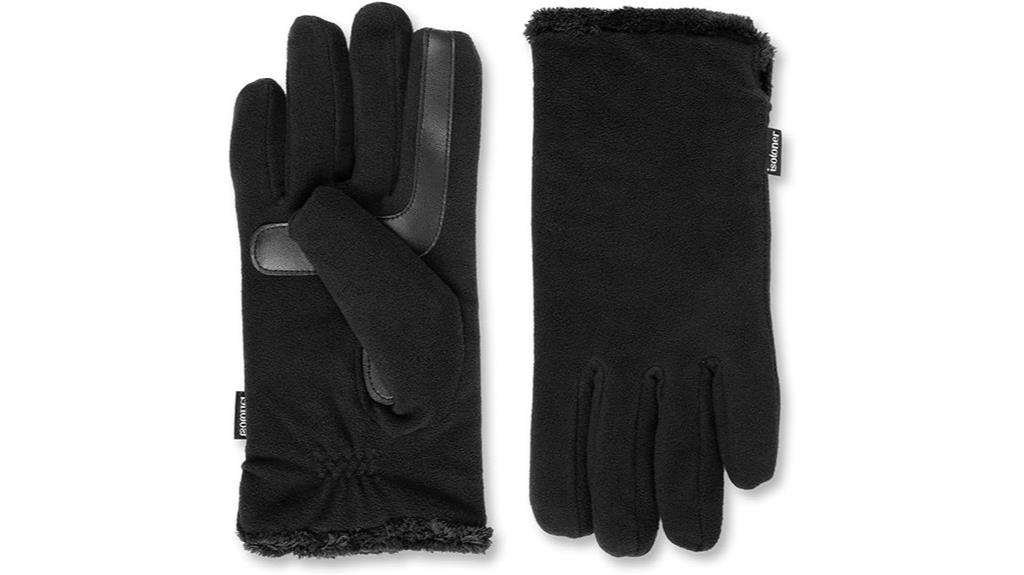 fleece touchscreen winter gloves