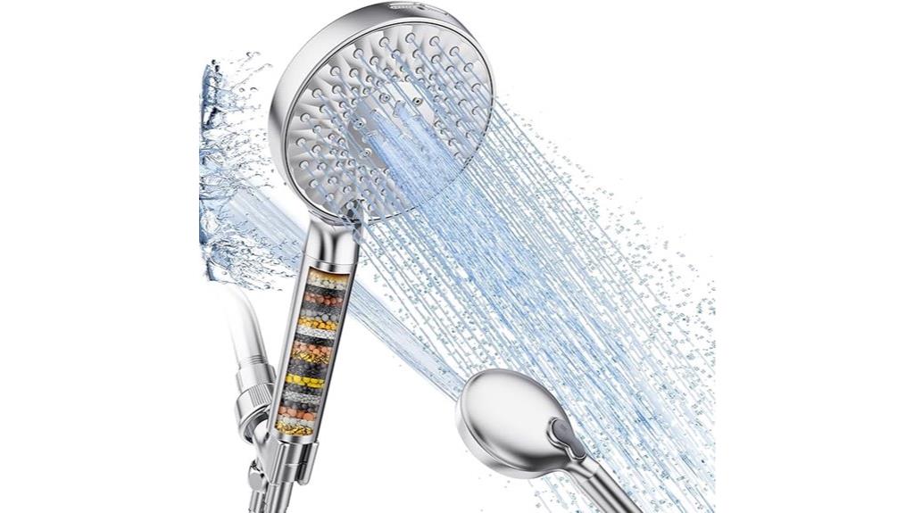 handheld shower with softener