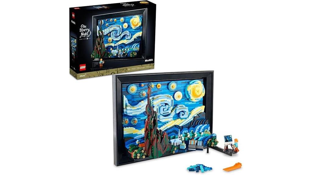 van gogh starry night lego