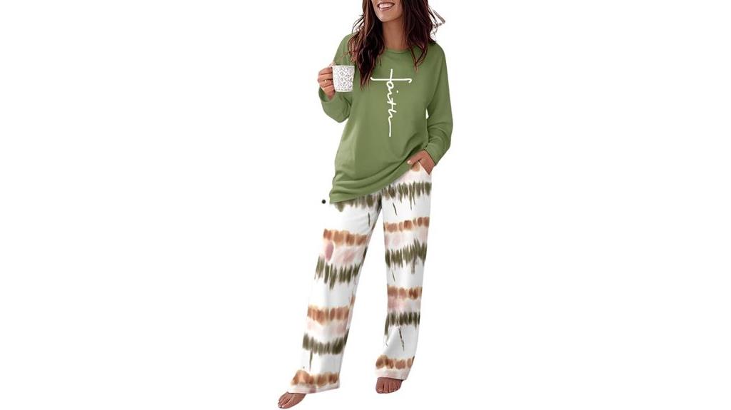 women s long sleeve pajamas
