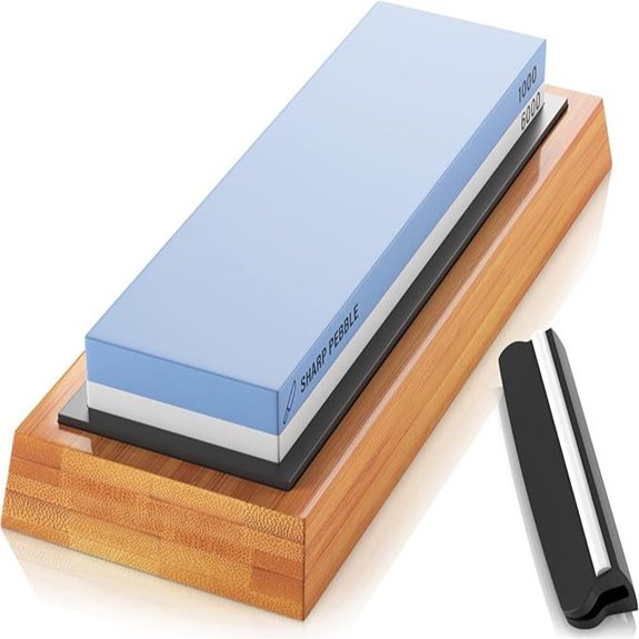 Sharp Pebble Whetstone Knife Sharpening Stone 2-Side Grit