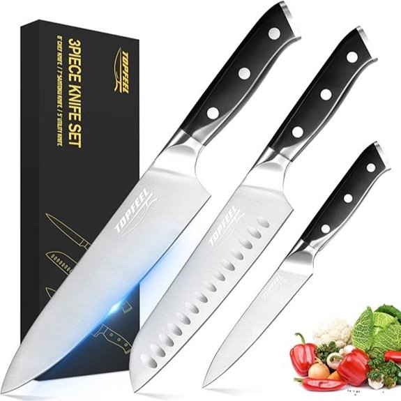 German High Carbon Chef Knife Set (3 Pieces)