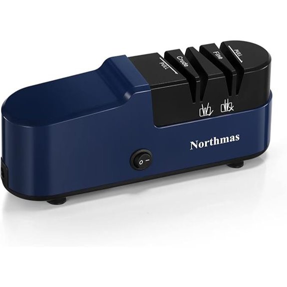 Electric Knife Sharpener for Home Use 2-Stage Blue
