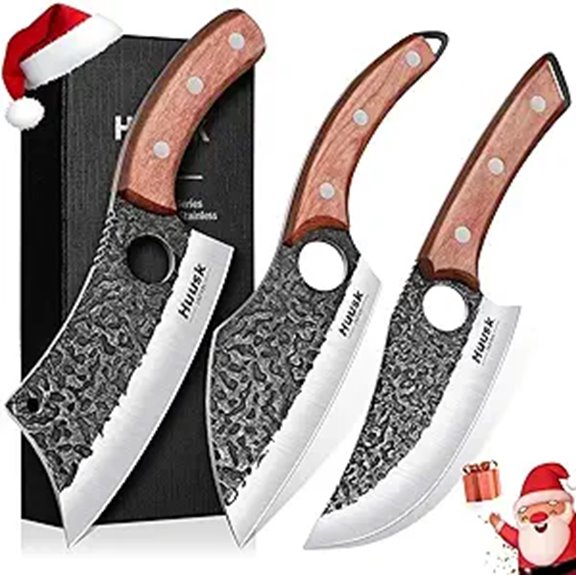 Huusk 3-Piece Japanese Kitchen Knife Set