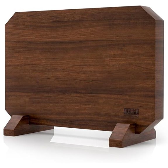 HOSHANHO Magnetic Acacia Wood Knife Block Organizer