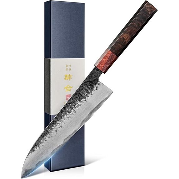 Japanese Chef Knife 8.27 Inch Gyuto with Red Sandalwood